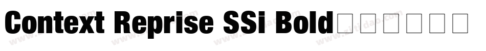 Context Reprise SSi Bold字体转换